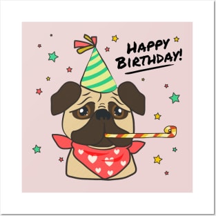 Cute pug lover Posters and Art